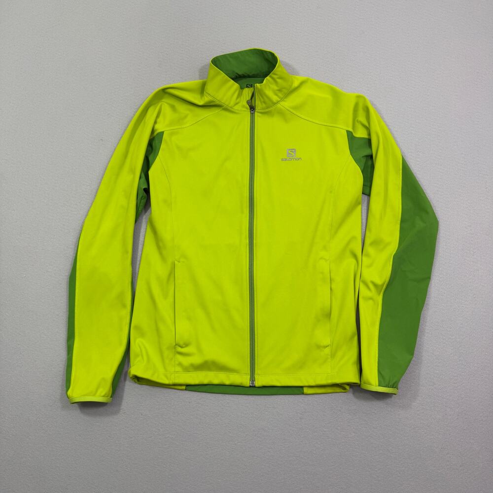 Salomon Lightweight Jacket Men's Medium Green Full Zip 2013 Windbreaker Outdoors - Picture 1 of 12